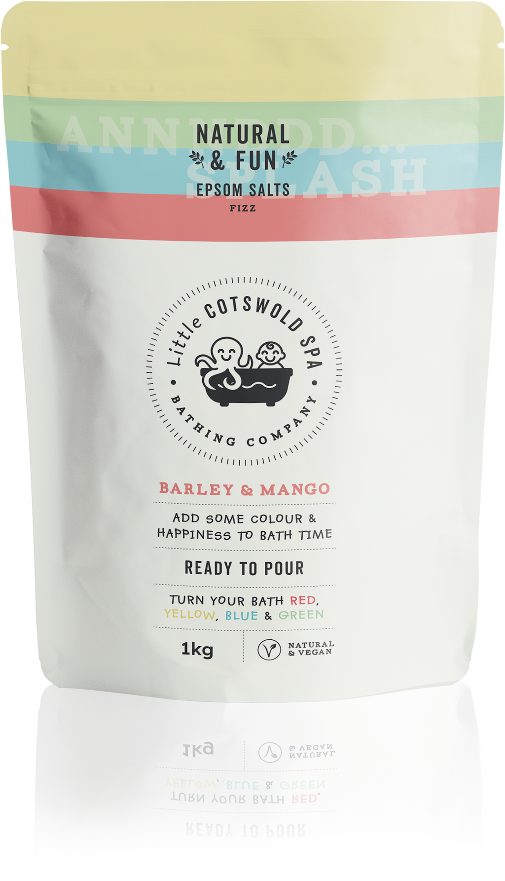 Naturligt & Roligt med Korn & Mango (Färgar badet Rött) Påse