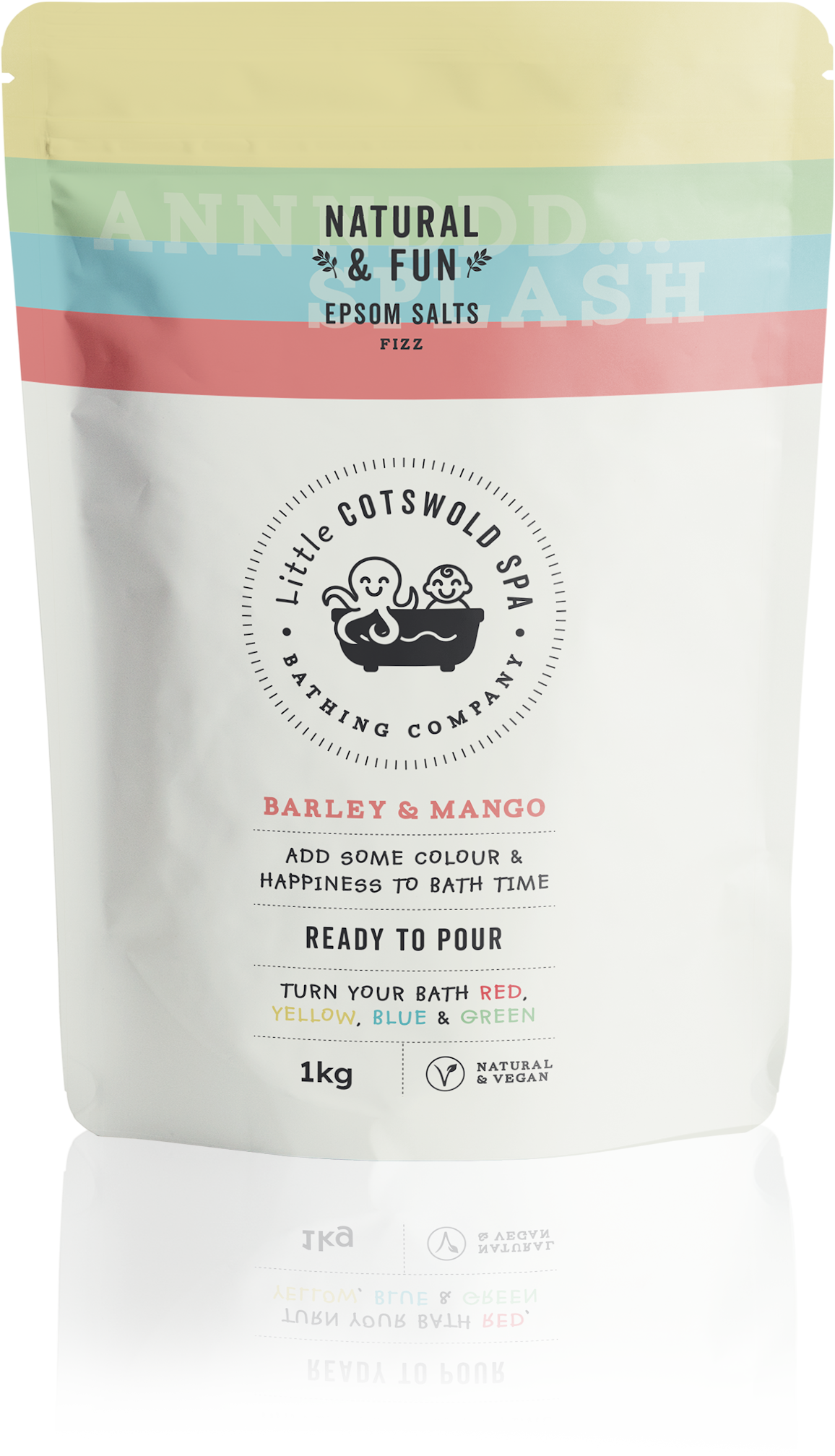 Naturligt & Roligt med Korn & Mango (Färgar badet Rött) Påse